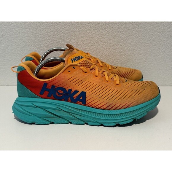Hoka One Mens Rincon 3 Orange Running Shoes Sz 10.5 D Active Sneakers 1119395 main image 6